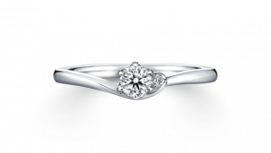 「幸せな結婚」を花言葉にした婚約指輪♡
